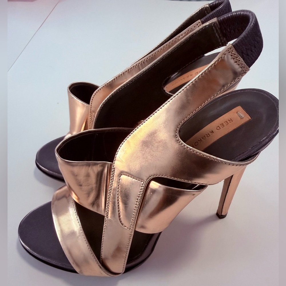 Reed Krakoff Heels Sandals Size 7 /‎ 37.5 Rose